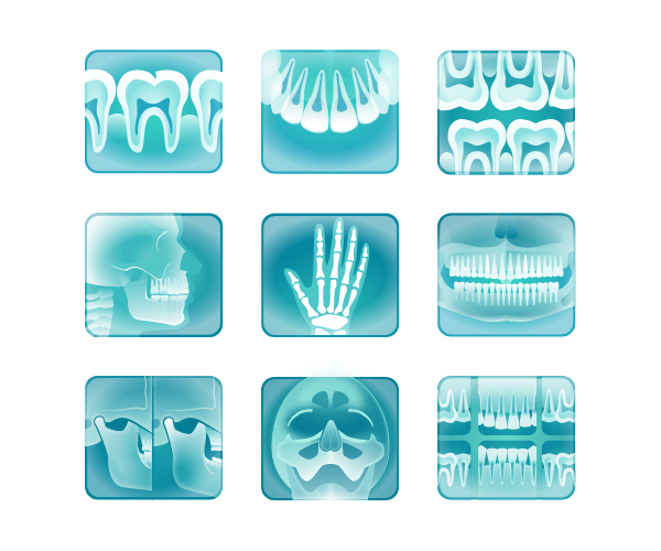 Икони за серията услуги на  Dental X Lab - водеща дентална лаборатория