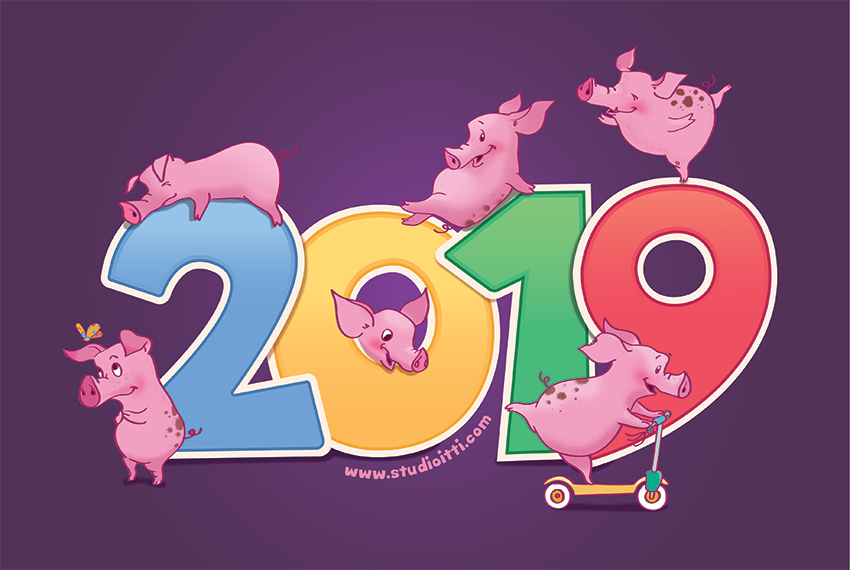 Илюстрация за глава на календар 2019